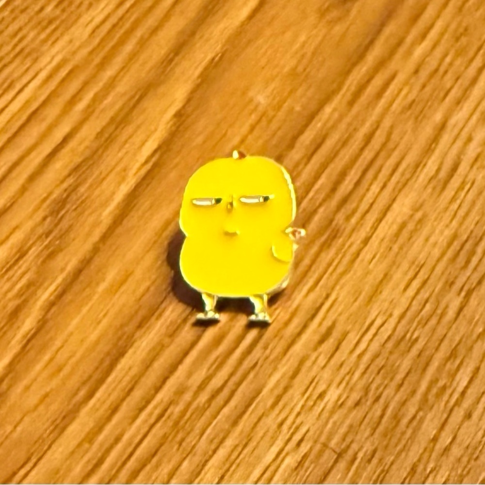 Women’s Accessories Fun Cute Angry Baby Chicken Enamel Pin Brooch-Yellow